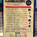 Burger＆CafeBar CueS - メニュー