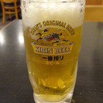 日高屋 - 生ビール：３００円
