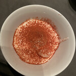 北海道焼肉 北うし - いちごのドライフレークたっぷり