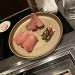 北海道焼肉 北うし - ハラミ　タン　芽ネギタン