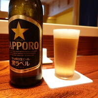 鮨 あお - 最初はビール