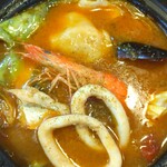 燻製とスパイスカレー けむり - ■甘海老出汁海鮮スープカレー