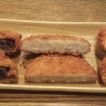 ディオ - 黒カレーコロッケ、メンチカツ、かにクリームコロッケ (税抜)各47円 をカットしました (2022.03.31)