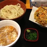 うつ輪 - かきあげ天 玉子つけ麺 850円 冷。これ、オススメ！