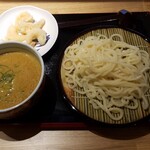 竹や - つけ海老天カレー　1,100円    細打麺