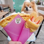 crepe moca - 【2022.03】シュガバター(ホイップトッピング・税込450円)、3月限定メニュー・いちごカスタードパイ(税込600円)