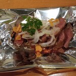 鉄板焼とお好み焼 みしまや - 牛ミスジ