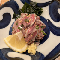 新宿割烹 中嶋 - 刺身単品６６０円。細かく刻んだタイプのものです。鰯そのものの旨味が濃く、とても美味しくいただきました（╹◡╹）