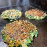 Okonomiyaki Zenigata - ネギ焼き