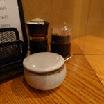 やぶ善 - 卓上調味料。