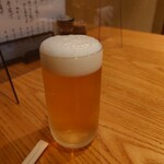 やぶ善 - 瓶もグラスもキンキンで提供。