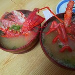 めがね丸 - 伊勢海老の味噌汁