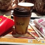 マクドナルド - 2013/02 マックフライポテト(L)、カフェラテ(S)×２、てりやきマックバーガー