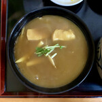 Sunaba - なめこそばとミニカレー丼セット ¥890 のミニカレー丼