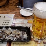 寺岡商店 - 牛のアキレスと生ビール