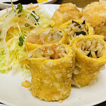 華風料理一芳亭 - 卵の薄焼きが皮になってます♡