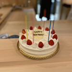 江戸町 すぎもと - お店からケーキありがとうございます！