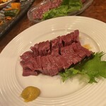 焼肉 スタミナ苑 - 2種類のハツ刺し②