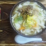 鳩の巣釜めし - おきりこみ