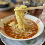 おおぎやラーメン - 味噌に合う麺