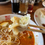 おおぎやラーメン - 野菜たっぷりの餃子