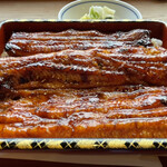 魚栄 - うな重の大中串(4,950円)