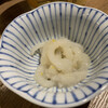 Gotou Isemaru - お通し＝イカの刺身（塩味）