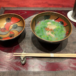 陶然亭 - 菜の花入りの椀物