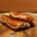 鮨 しみづ - 鰻炙りアップ