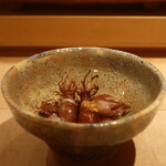 鮨 しみづ - 富山産 蛍烏賊 木の芽味噌添え