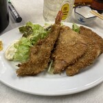 ゆたか食堂 - ハムカツとエビフライ