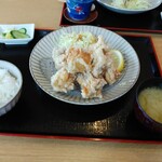 森岡食堂 てっちゃん。 - 唐揚げ定食650円