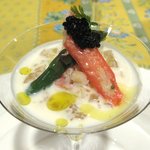アミュゼ - (09/6夜)カニのゼリー寄せ　根セロリのクリームソース