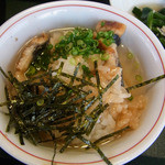 青やぎ - ３杯目を出汁と薬味でいただきました