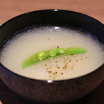 Awajishima Cuisine 595.6 Ola - 新玉ねぎのすり流し