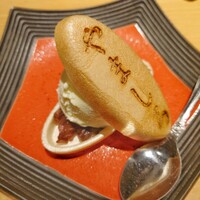 新宿 鮨 つむぎ - デザート(アイス最中)