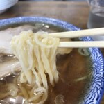 青竹手打ラーメン ほそや - 麺リフトの撮影が未だ未熟