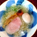 さんくるげ - たまご塩らぁ麺＋南高梅！