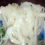 さんくるげ - 自家製麺の中太平打ちぢれ麺！