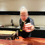 きう - ☆胡瓜糠漬けとカンボジア胡椒の巻物は人気のお寿司。