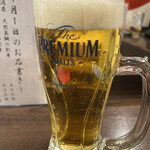 金町製麺 - ザ・プレミアム・モルツ(生)　420円