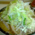 ラーメン二郎 - みそラーメン+豚マシ 「ニンニク」(850円) 2013/02