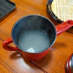 茅乃庵 - サラサラの蕎麦湯
