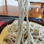 茅乃庵 - 寒晒し、粗挽き蕎麦（冷）