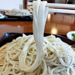 茅乃庵 - 寒晒し、更科蕎麦（冷）