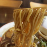 徳島ラーメン 岩田家 - 中細ストレートの自家製麺。