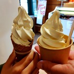 佐蘭花 - 佐倉金子牧場生乳ソフトクリーム小（250円）
