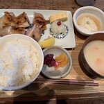 京都石塀小路豆ちゃ - 鶏肉柚子胡椒焼き定食