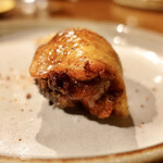 レストランユニック - ブーダンノワールを詰めた鶏手羽先のフリットハーフ1,100円