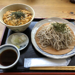 恩 - カツ丼+ざる蕎麦大盛